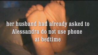 Alessandra in don't use cell phone at bedtime.