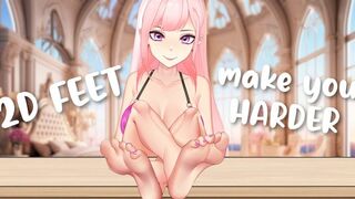 2D Feet Make You Harder