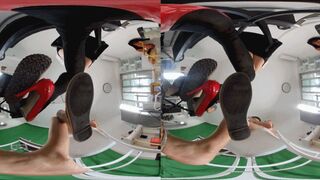 NEW 3DVR180 ERER XINGGAN LELE POV shoes Big foot training dwarf