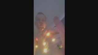 I Decorate Myself Like a Christmas Tree and Stroke My Cock