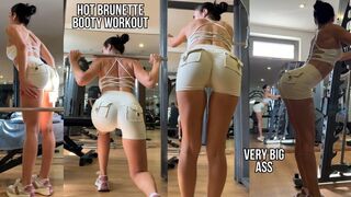 Big Juicy Ass Workout in Tight Shorts