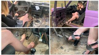 SEXY AND HOT: BRUTAL HARD REVVING IN TUNED RUSSIAN LADA JEEP