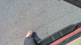 Fifi forgets shoes again and has to drive really fast to make it to work on time *discounted replay in case you missed it*