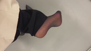 Pantyhose In Perfect Pleats