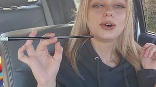 me smoking and talking about this vintage holder