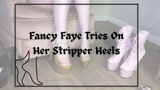 Fancy Faye Presents: Redhead BBW Tries On Stripper Heels and Tells You How She Would Dominate You