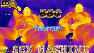 First BBC Sex Machine Fuck: Oiled Up BBW Cums Hard on Your Massive Cock, 15 Min Ride and Cum Countdown, POV Thermal (4K Landscape)