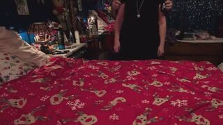 Unwrapping a slutty Redhead for Christmas.