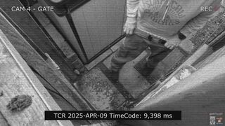 Voyeur style CCTV of me pissing