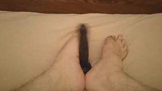 Feet fetish, and jerking off.