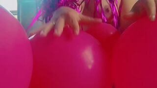 naked with my heart balloons