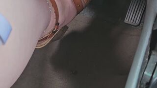 Riding in my Civic in Chunky heels