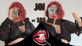 Joi tu te branles tant que je t'insultes