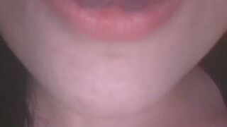 Taste my tongue, my spit, mouth