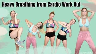 Heavy Breathing from Cardio Work Out - Exercise Fetish - Fitness Girl Gasping for Air -