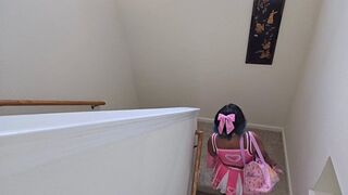 cheer captain gets caught, diaper lover enema! (cheerleader series part 2)