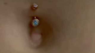 Belly Button Piercing Lick And Finger