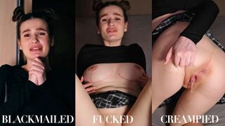 STEP-DADDY BLACKMAILS AND FUCKS STEP-DAUGHTER FullHD