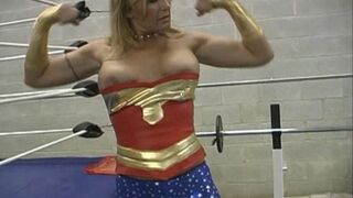 Big Breasted Beauties Pumping Iron, Bending Steel And Flexing