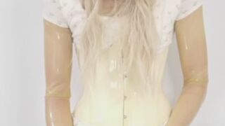 Desperate Gagged Latex Sissy is Super Horny! She Just Needs to Cum!
