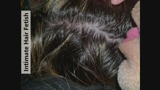 Husband's Obsession: Licking My Hair at the Scalp Until He Cums ASMR ITALIAN 4k
