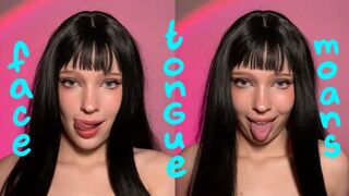 Face & tongue tease