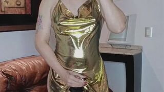 Trans girl smokes while masturbating