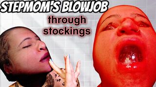 Stepmom’s Face in Stocking: Spitting Drool, Dirty Whispers