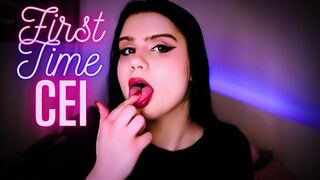 First Time CEI (Cum Eating Instruction, JOI, FemDom POV)