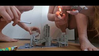 A half-ruined city