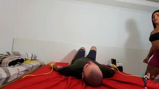 Farting, part 1, by PocaH and slave Rebbit, (cam by Manu) FULL HD