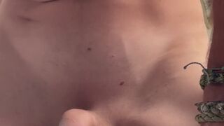 Riding a big dildo until I cum