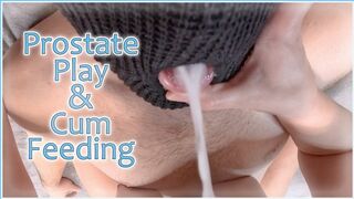 Femdom Cum Feeding - Edging, Milking And Prostate Play