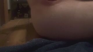 Quiet Fisting in bathroom While Family’s Home