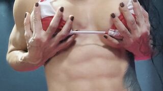 Rock-Hard Abs Show: Pure Control & Muscle Definition