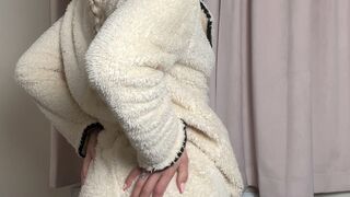 Teasing you in my Fluffy PJs