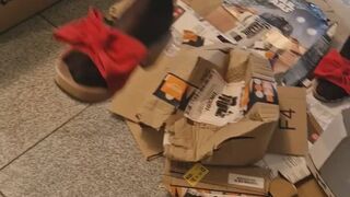 Crush boxes with my sexy red softclox