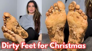 All You Get for X-Mas is DIRTY FEET! POV Filthy Foot Worship JOI (HD)
