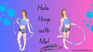 Hula Hoop Flow Art Vlog with Cute Fitness Girl with Abs SFW Solo Athletic Female