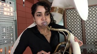 Ginger Tries Out the Sousaphone (MP4 - 1080p)