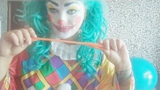 happy clown fun with balloons