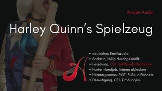Gequält von Harley Quinn | Avalee Audio | German | CBT | Unhinged | Sadist | Handjob | Demütigung | CEI | Erotikaudio für masochistische Männer