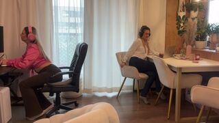 office farts, Sarah and Angie
