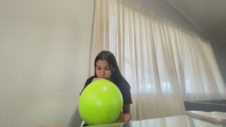 Akina blows balloons in her dining table (part 1) copy