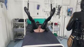 Rubber Sounding and Fisting part 2 - Lady Bellatrix heavy rubber dominatrix and rubber gimp