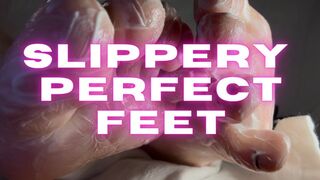 Slippery Perfect Wet Oil Lotion Feet