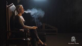 Smoker in a leather corset part2 FHD MP4