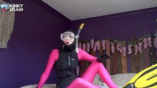 Secret Agent Lucy's Invisibility Suit: Neoprene & Satin Mission Suit Up - MP4