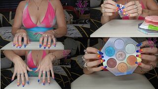 Long fingernail tapping ASMR: Long Fingernails, Hand Fetish, Tapping, ASMR- 4k