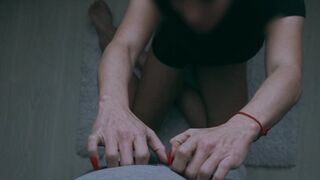 Long red nails play with foreskin 2 480p